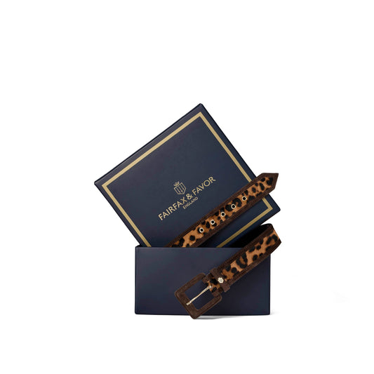 Marseille Leopard haircalf Belt