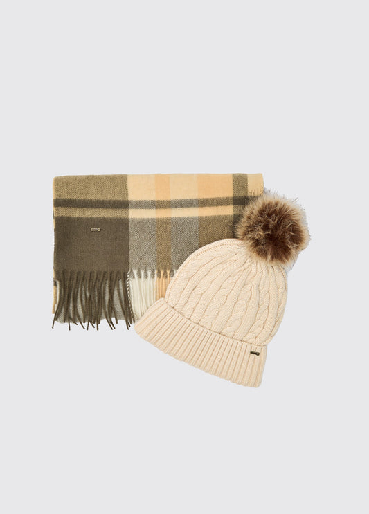 Foley Matching hat and scarf gift set - Dusky Green