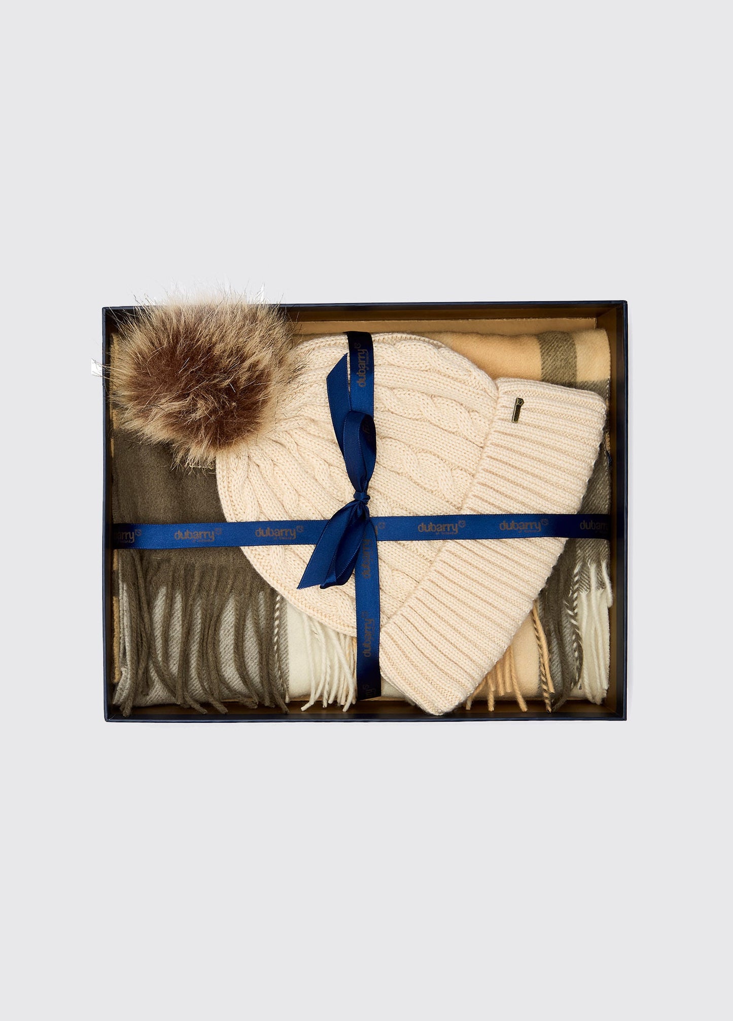 Foley Matching hat and scarf gift set - Dusky Green