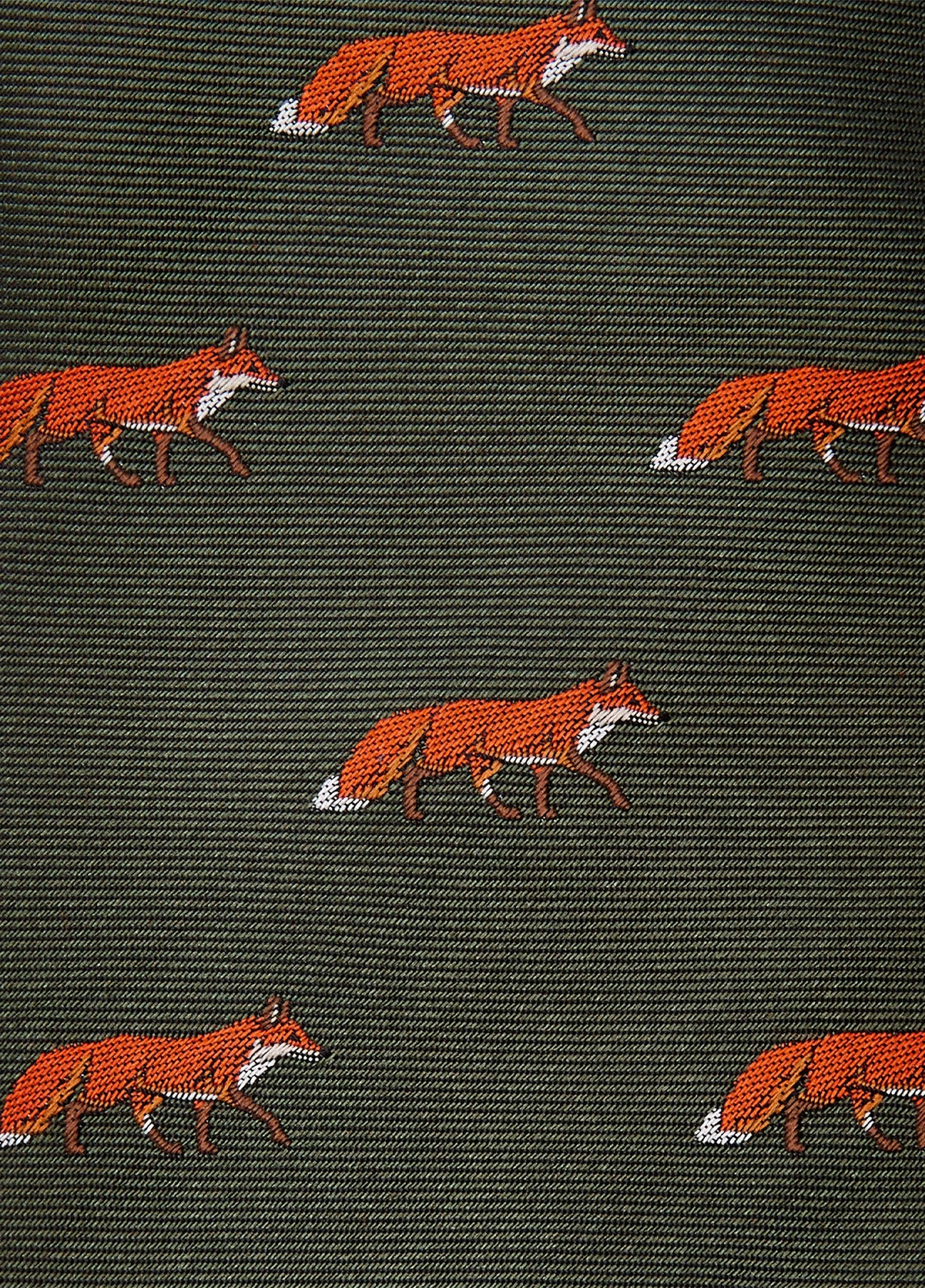 Kavanagh 100% silk woven tie - Olive