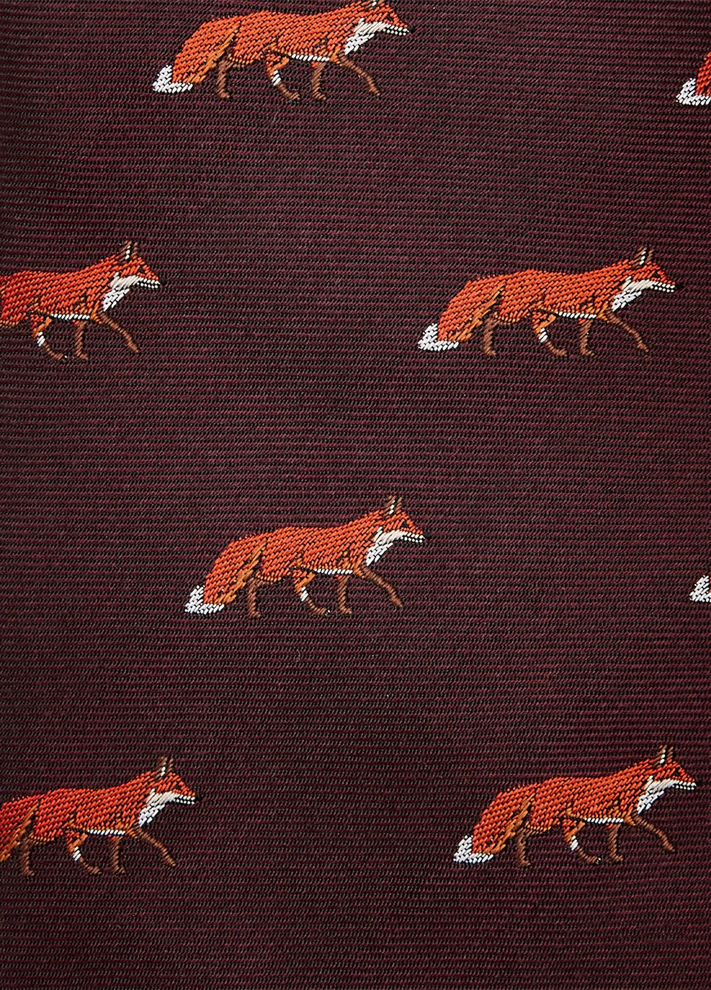 Kavanagh 100% silk woven tie - Merlot