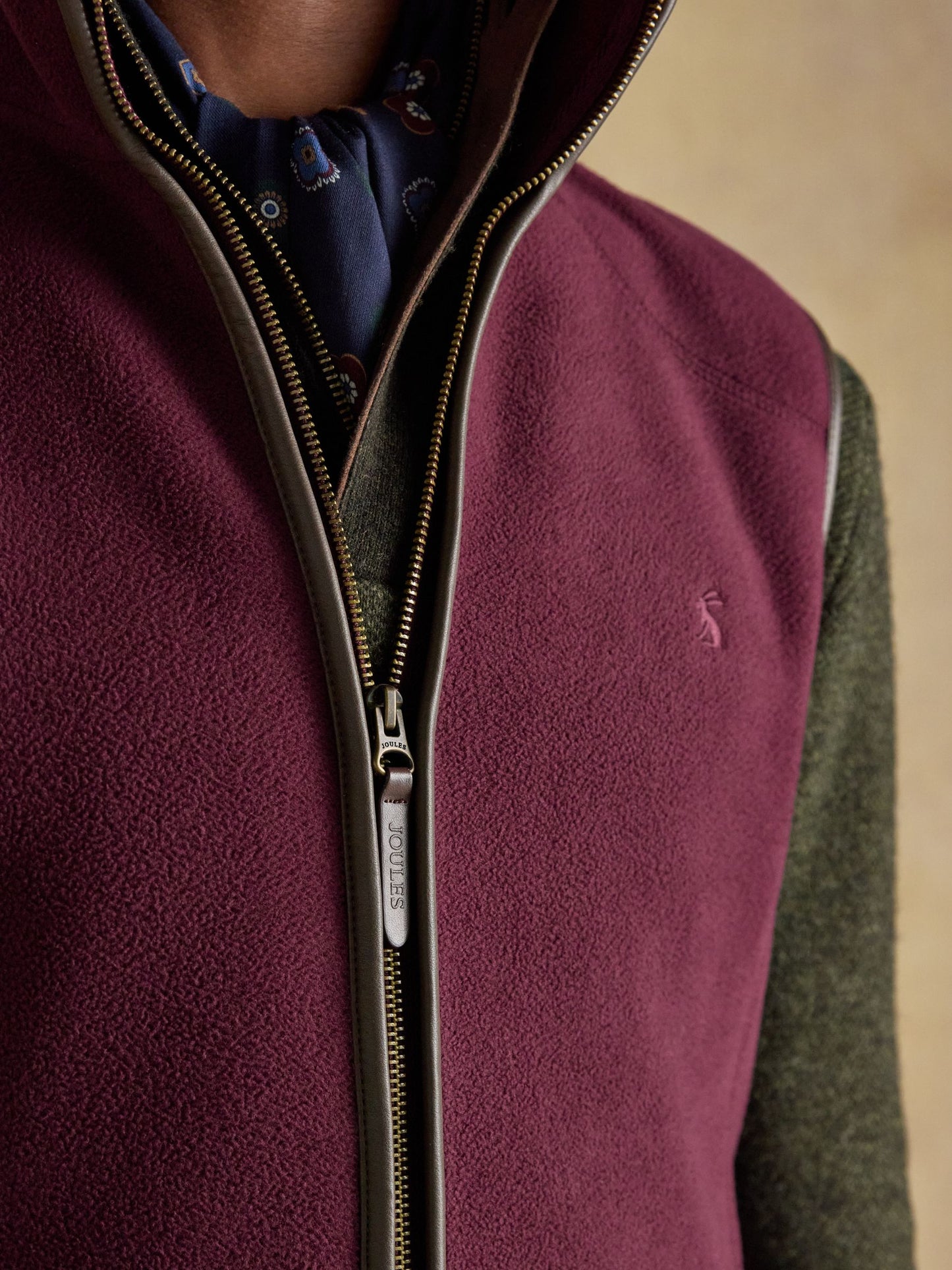 Heritage Fleece Burgundy Gilet Burgandy