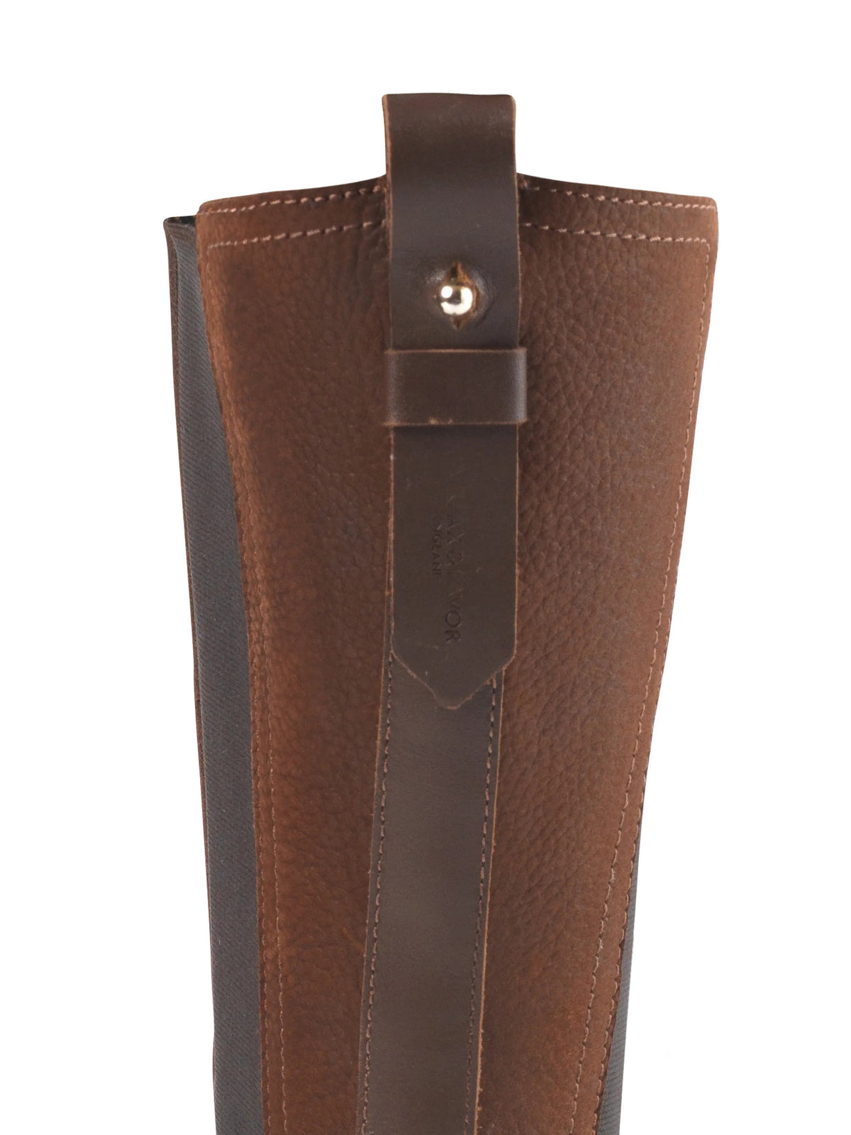 Boudica Chocolate nubuck Sheepskin mid calf boot