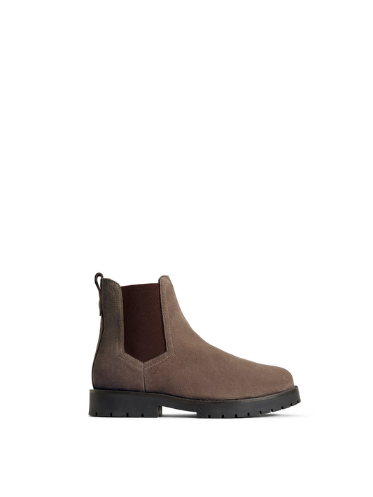 Boudica Deep taupe suede Ankle boot