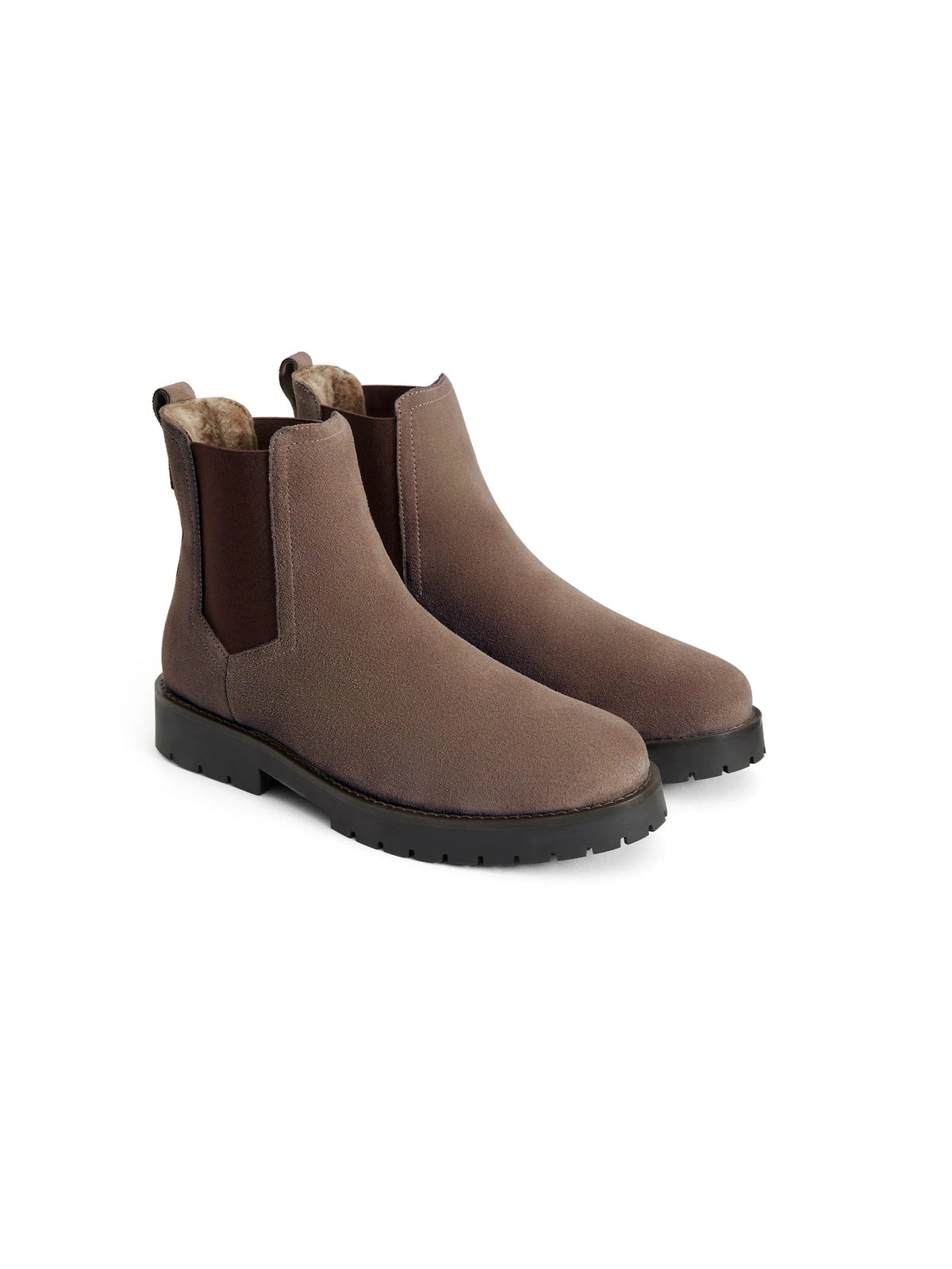 Boudica Deep taupe suede Ankle boot