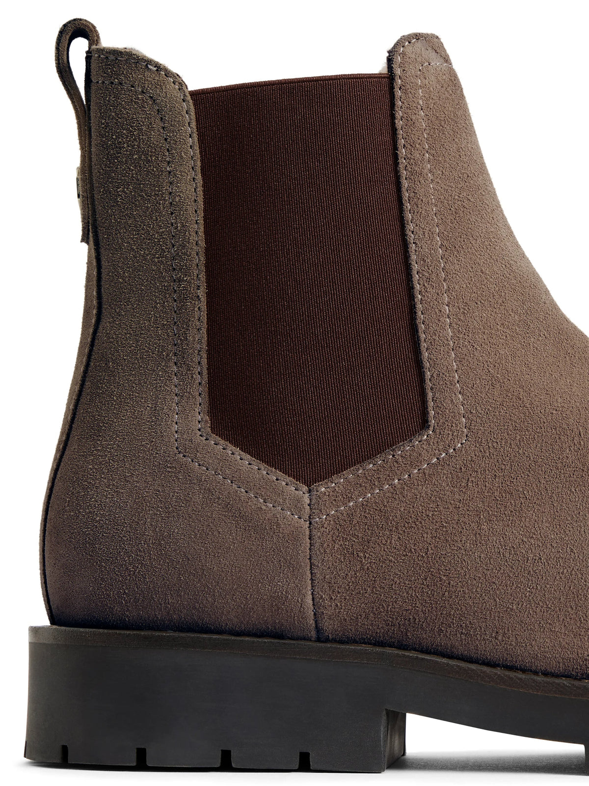 Boudica Deep taupe suede Ankle boot