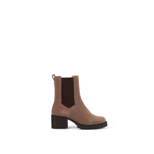 Stockists Exclusive Boudica Deep taupe suede Heeled Ankle Boots