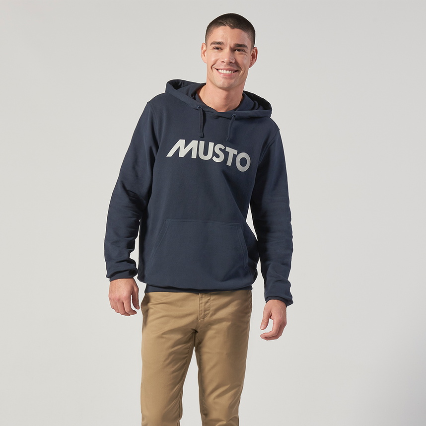 Musto Logo Hoodie Navy