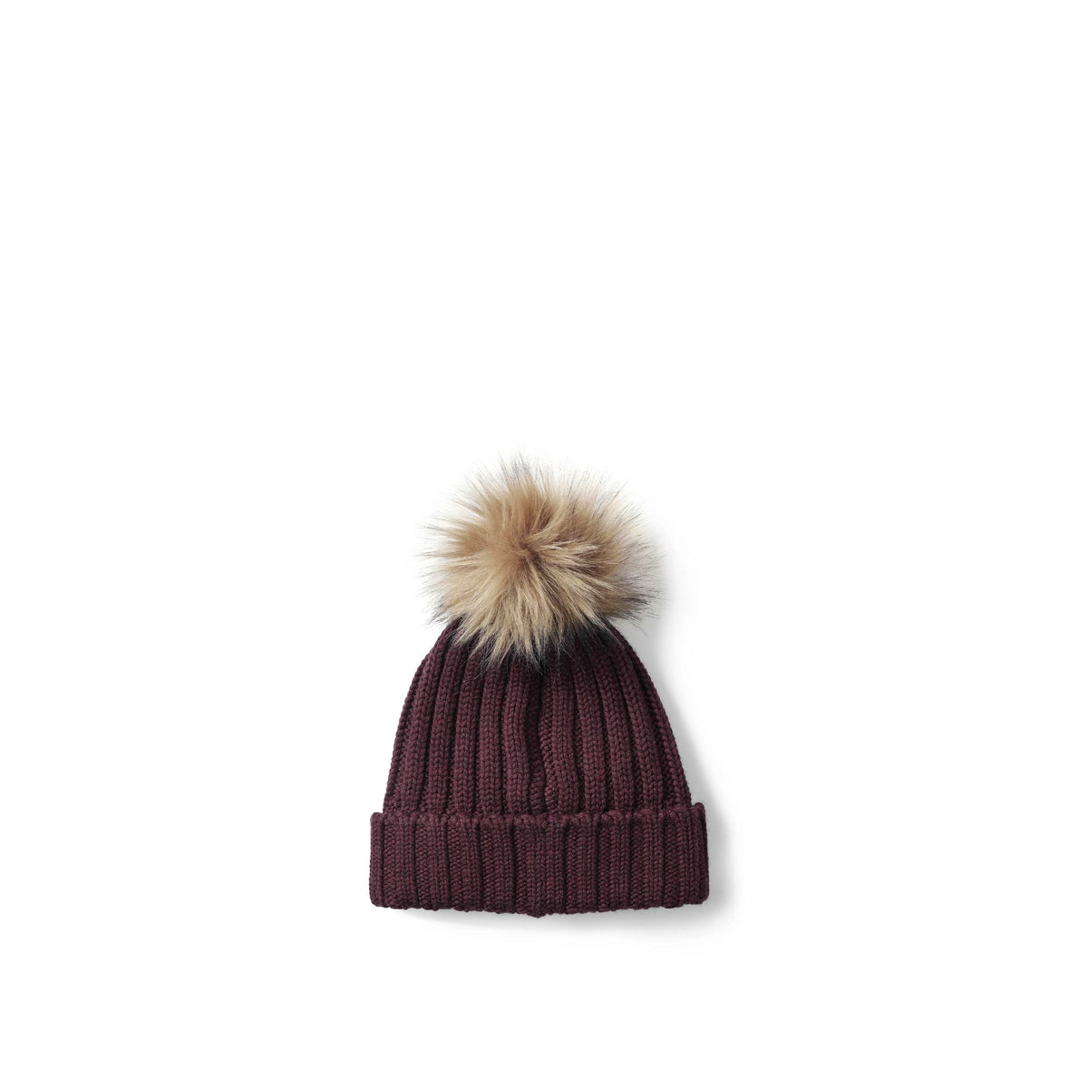 Signature Bobble Hat Port wool Bobble hat