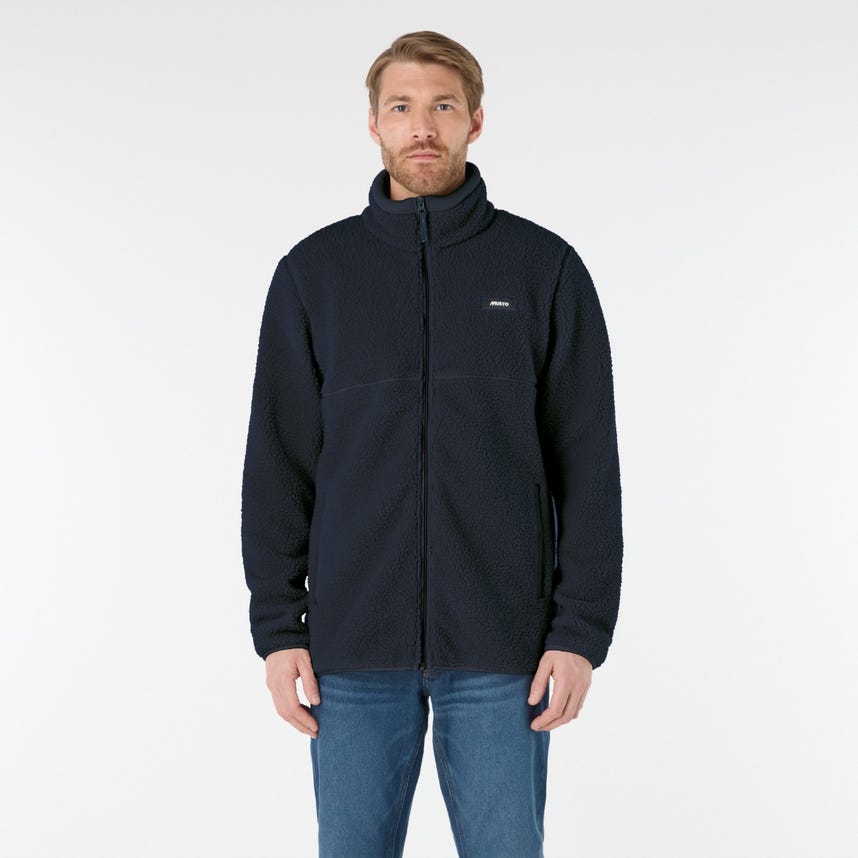 Cove Deep Pile Fleece Jacket Navy