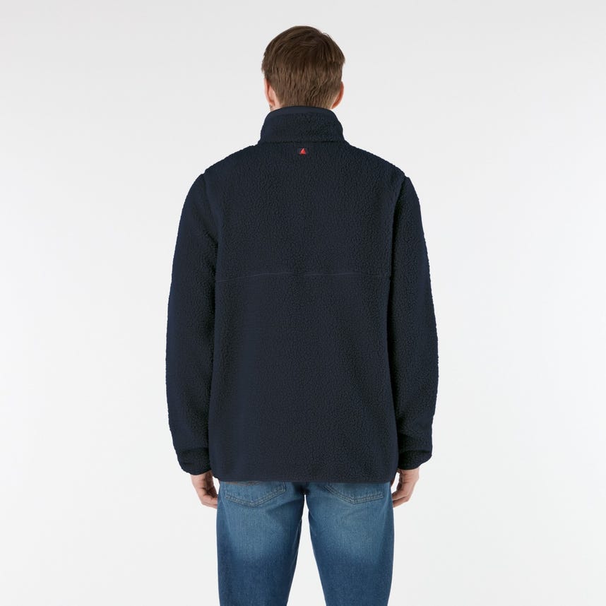 Cove Deep Pile Fleece Jacket Navy