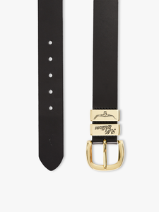 1 1/2” 3 Piece Solid Hide Belt Black