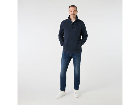 Classic Snap Collar Fleece Navy