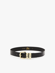1 1/2” 3 Piece Solid Hide Belt Black