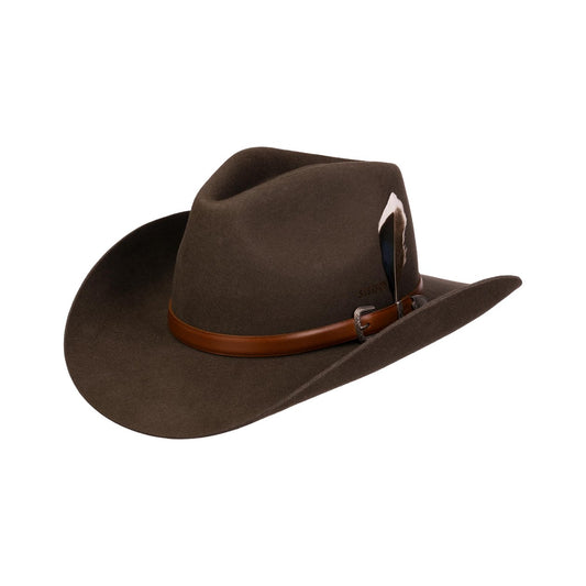 Limington Western Wool Hat Dark Brown