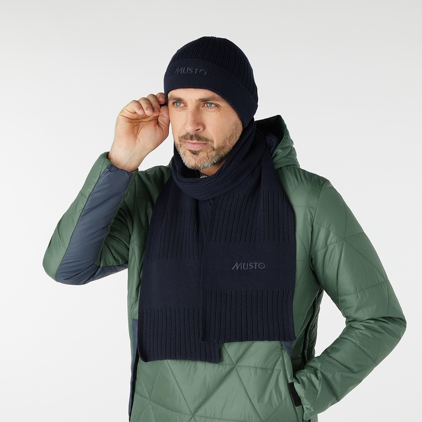 Marina Beanie & Scarf Gift Set Navy