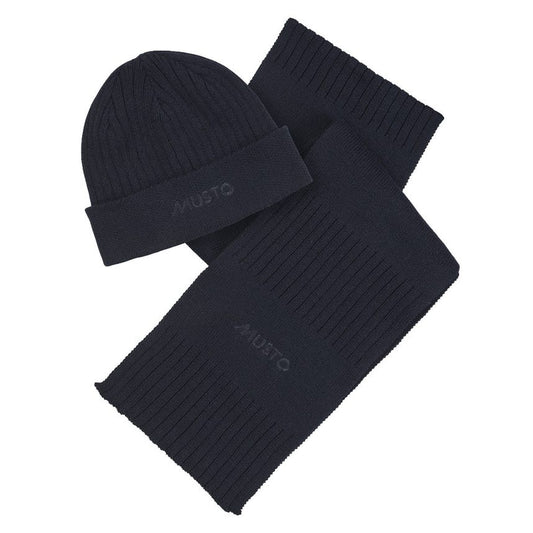 Marina Beanie & Scarf Gift Set Navy