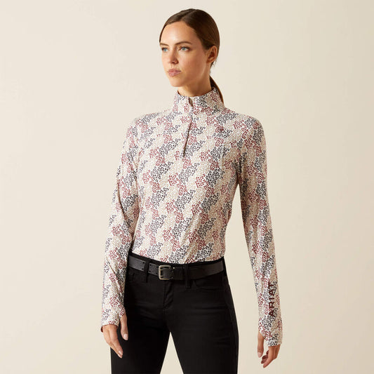 Lowell 3.0 1/4 Zip Baselayer Leafy Print