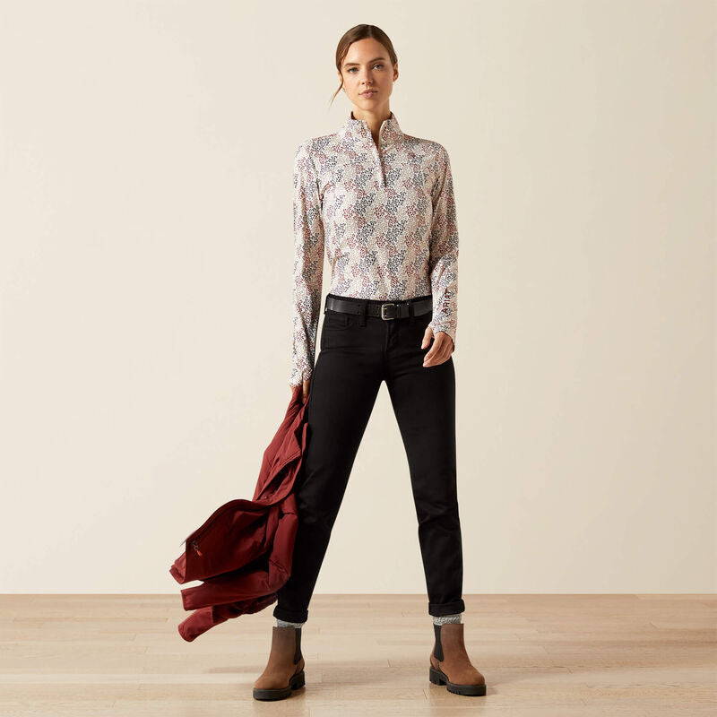 Lowell 3.0 1/4 Zip Baselayer Leafy Print