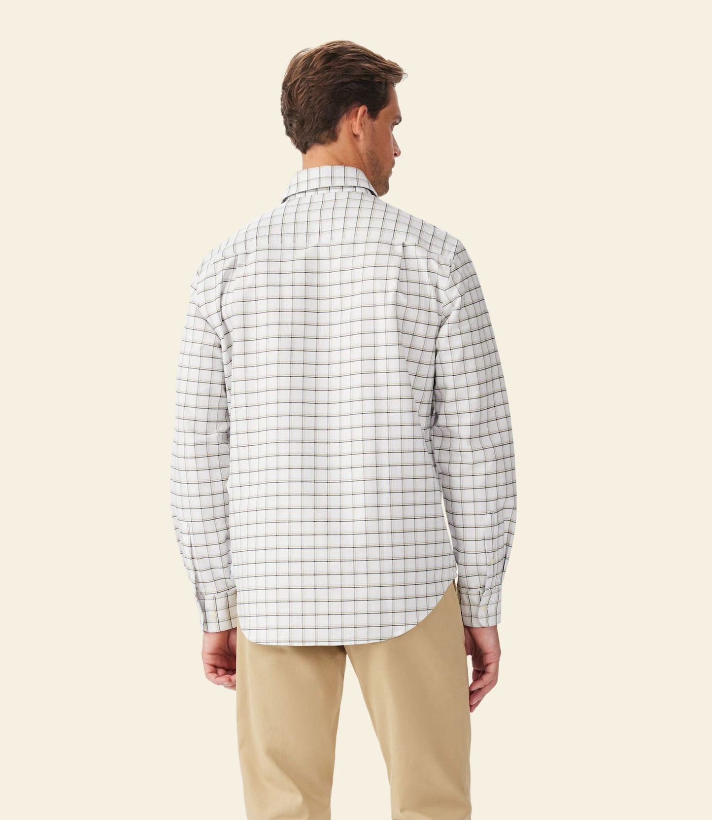 Undara classic Oxford shirt white blue sand
