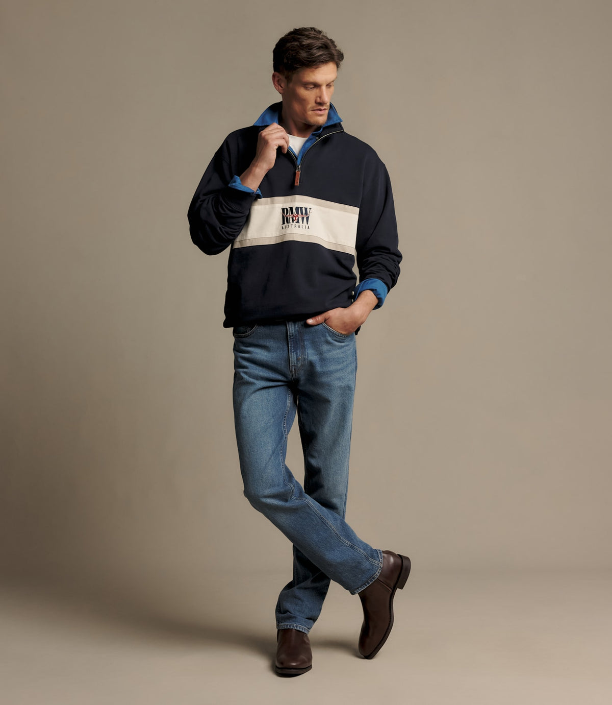 Classic RMW 1/4 Zip Navy