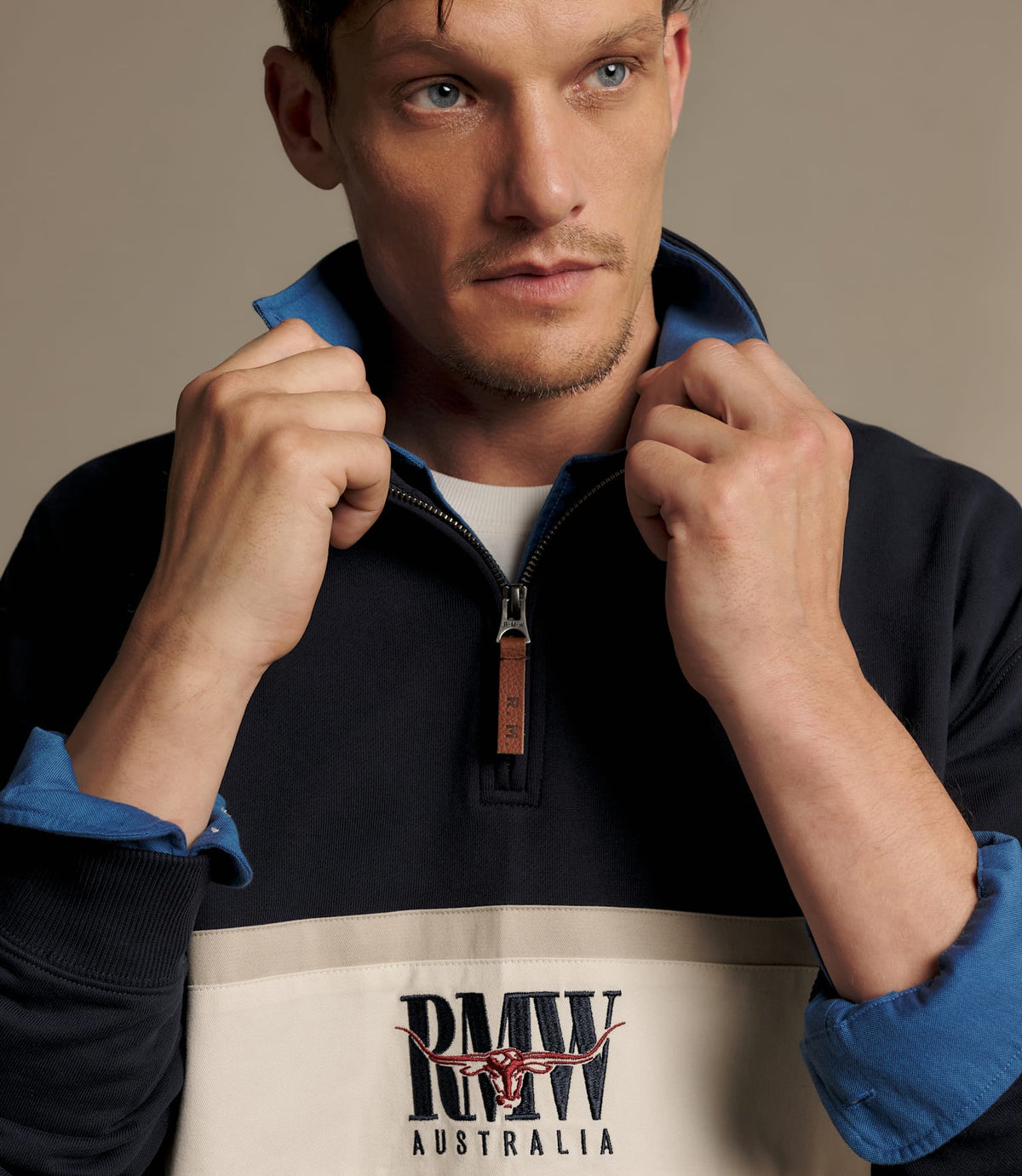 Classic RMW 1/4 Zip Navy