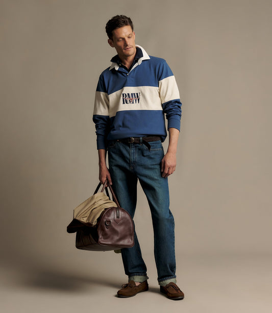 Heritage Panel Rugby Mid Blue