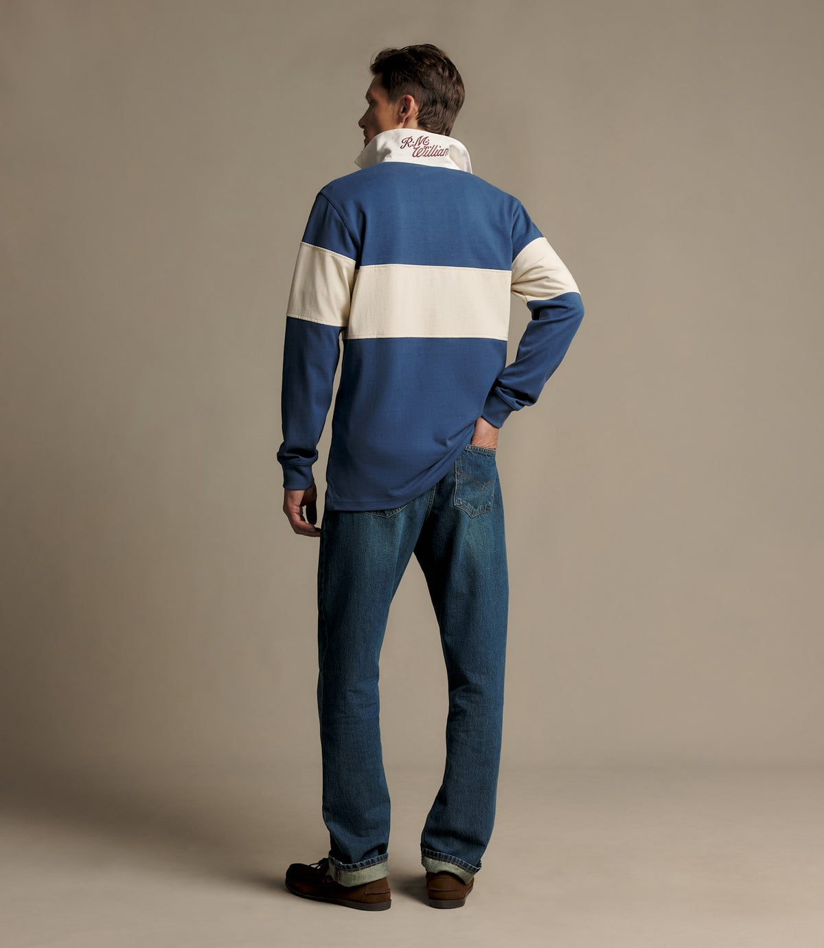 Heritage Panel Rugby Mid Blue