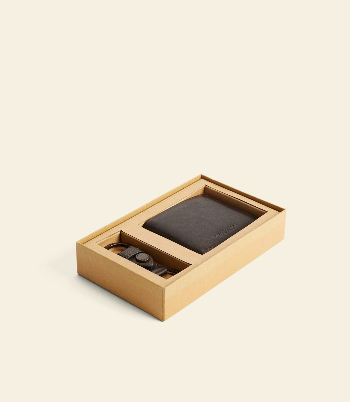 Wallet & Keyring Gift Set Chestnut