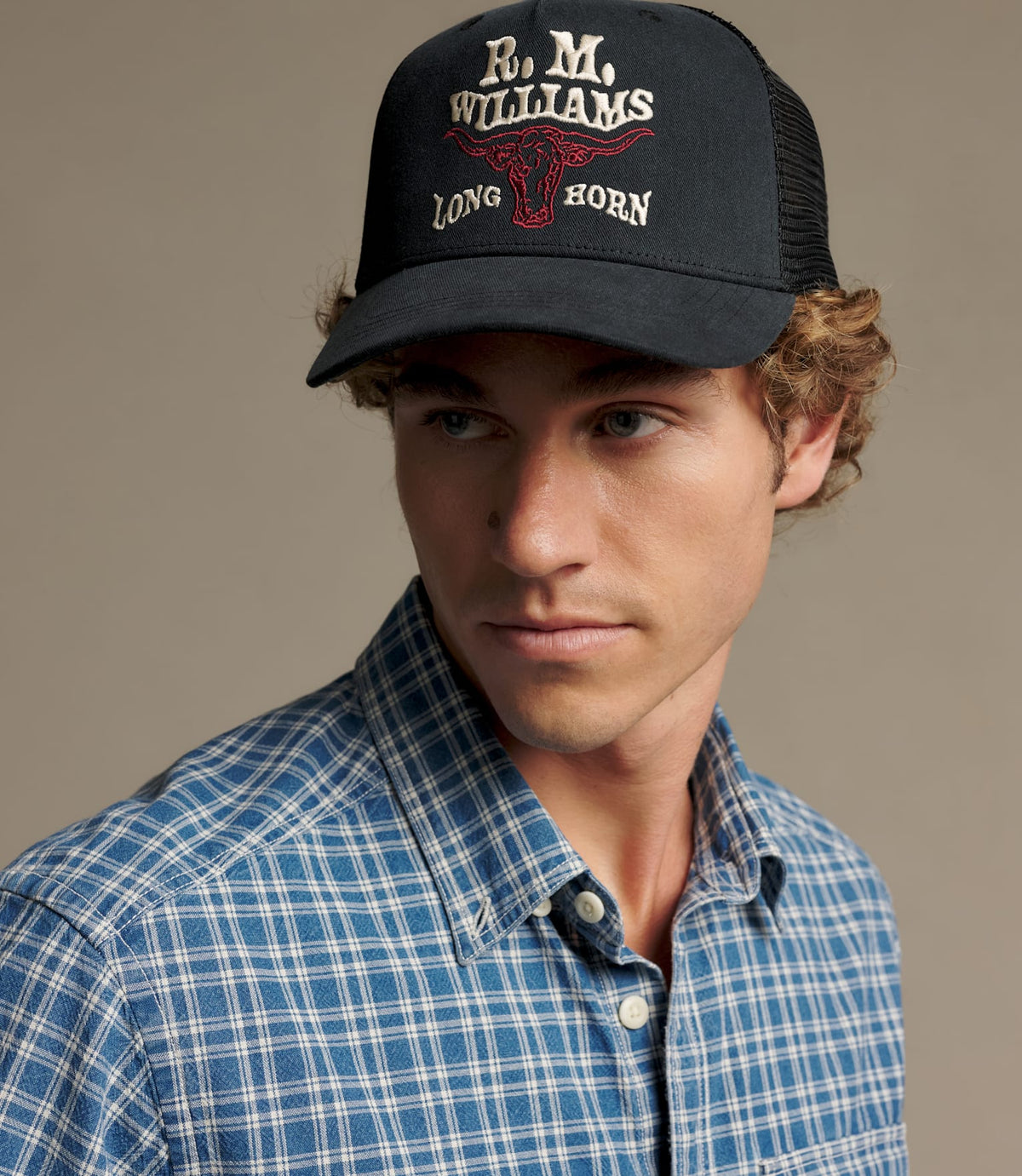 Longhorn Trucker Cap Black Wash