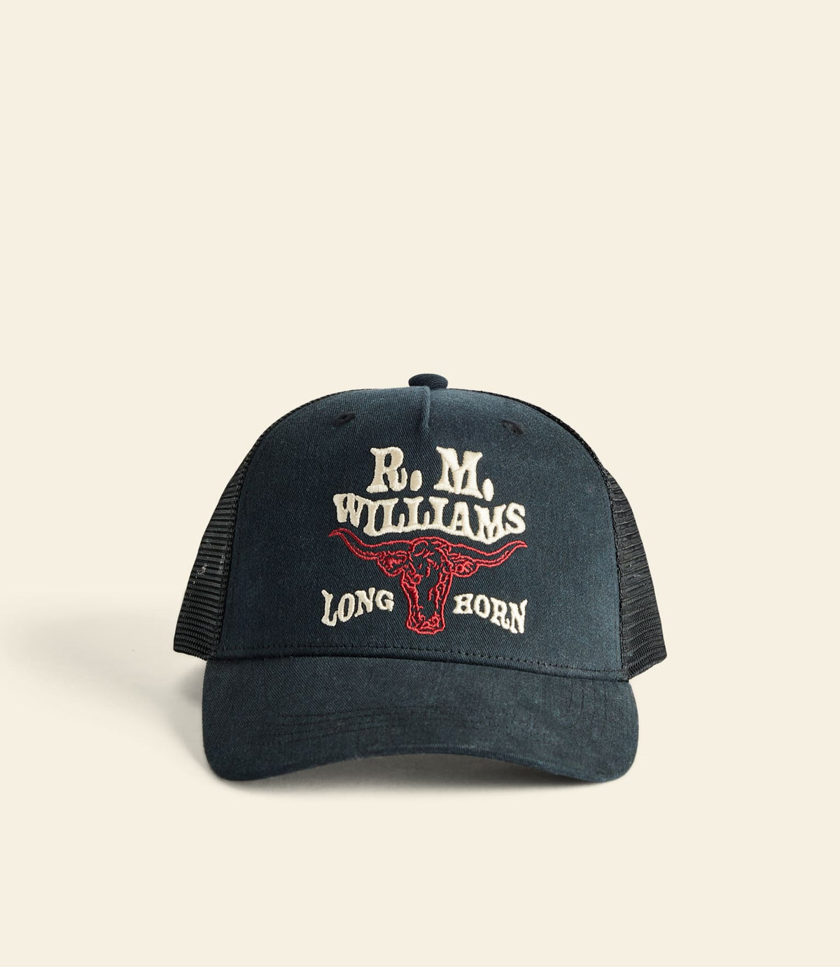 Longhorn Trucker Cap Black Wash