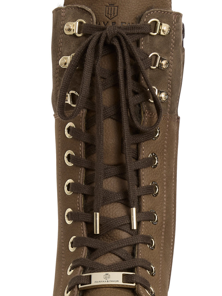 The Anglesey Shearling Lined Combat Boot Fog
