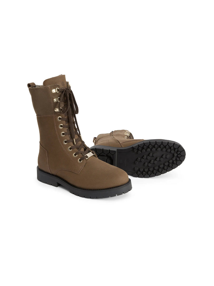The Anglesey Shearling Lined Combat Boot Fog