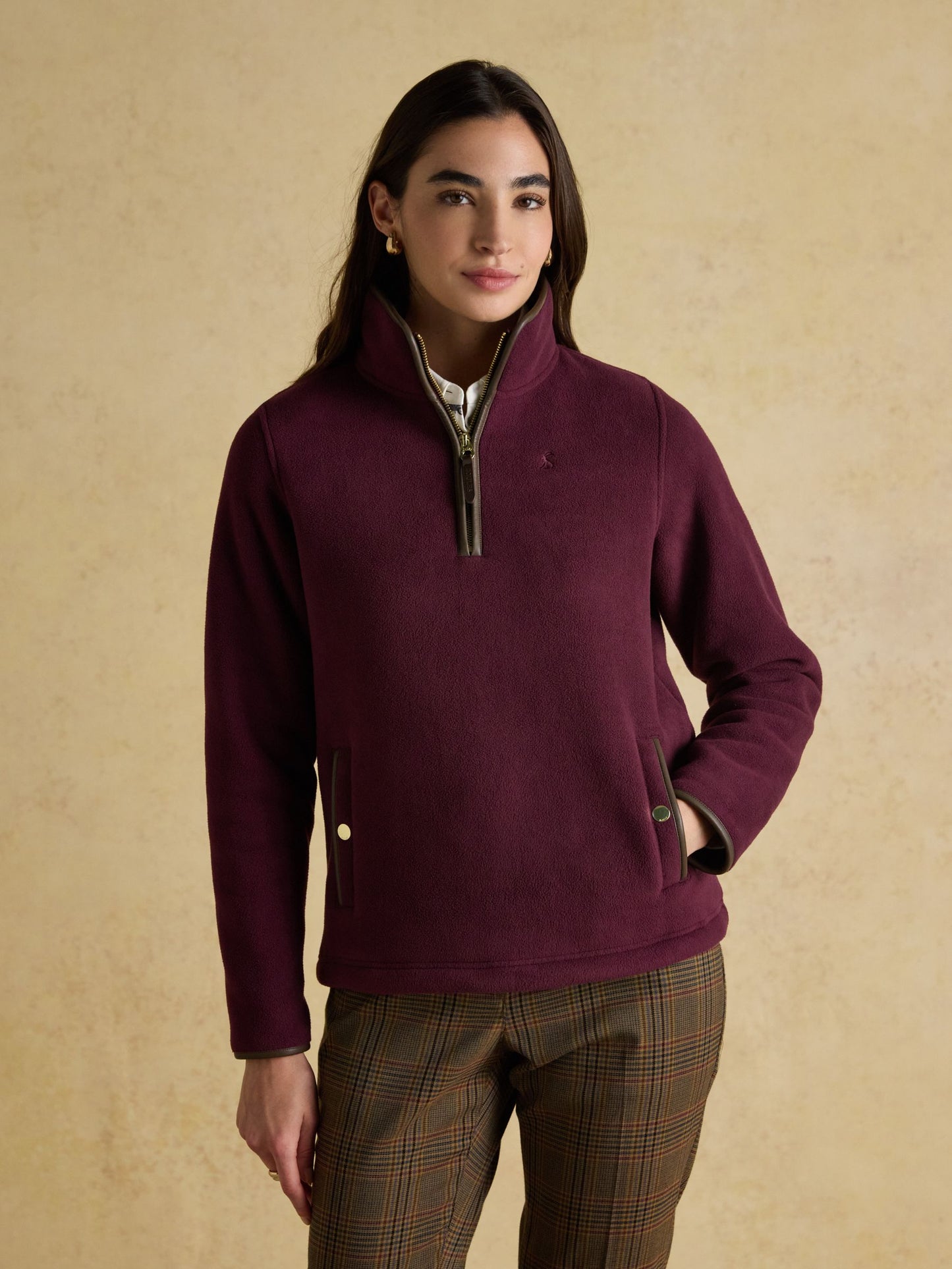 Heritage Burgundy Quarter Zip Fleece
