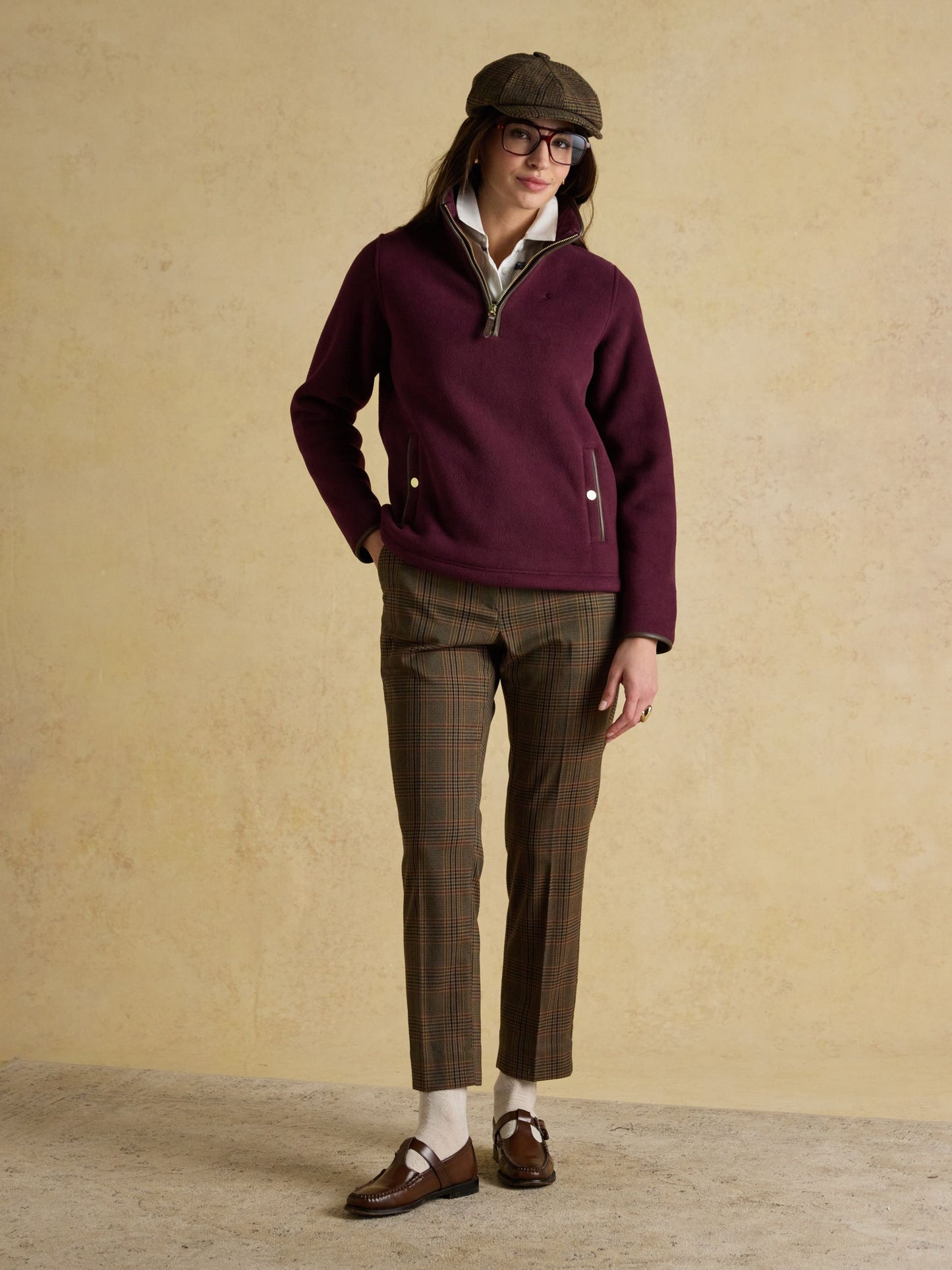 Heritage Burgundy Quarter Zip Fleece