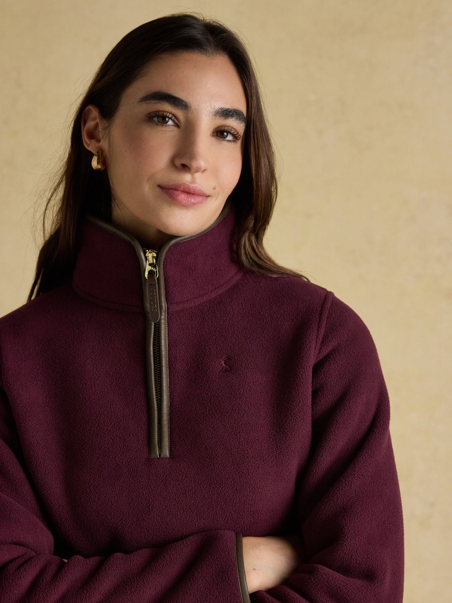 Heritage Burgundy Quarter Zip Fleece