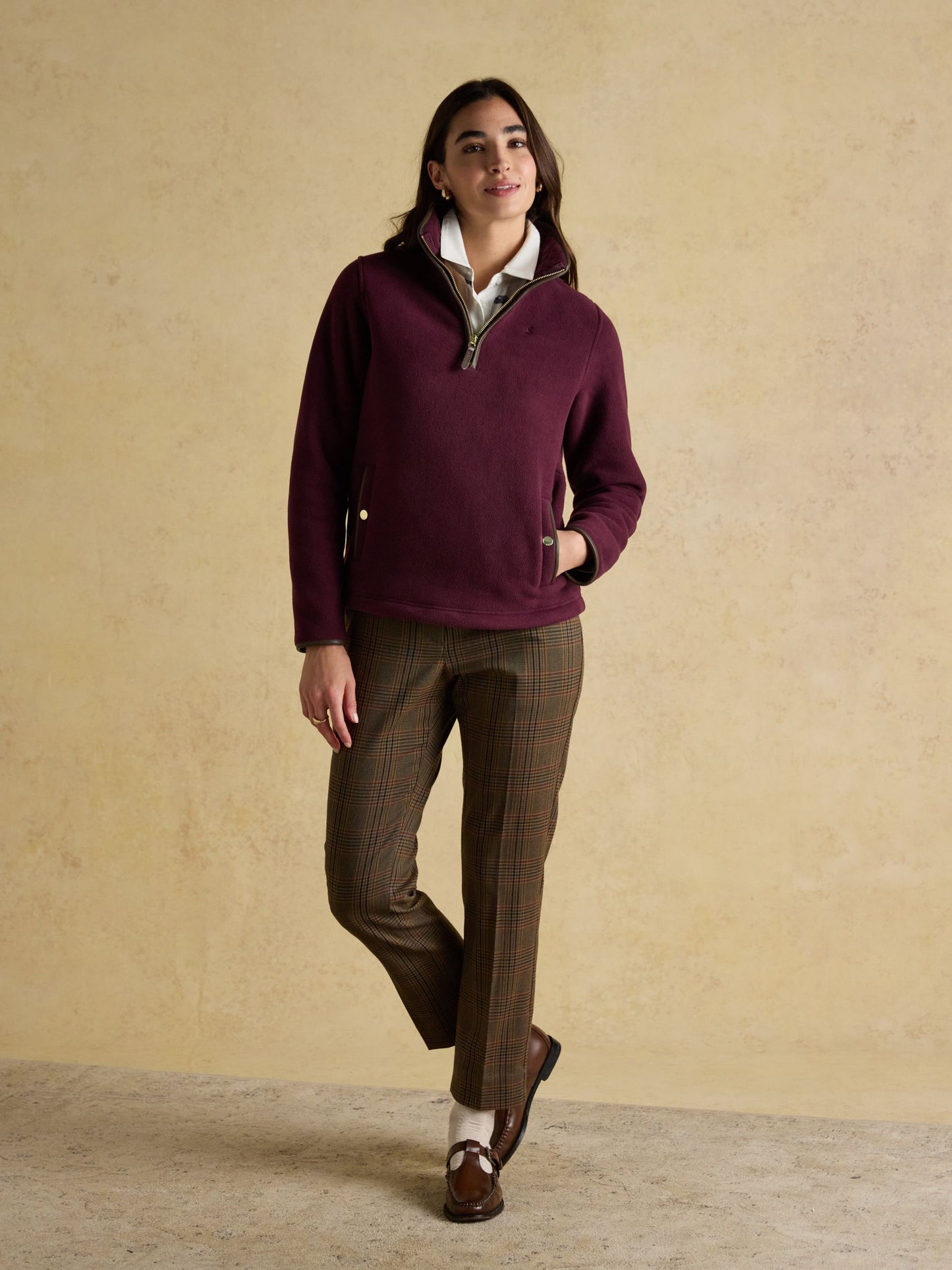 Heritage Burgundy Quarter Zip Fleece