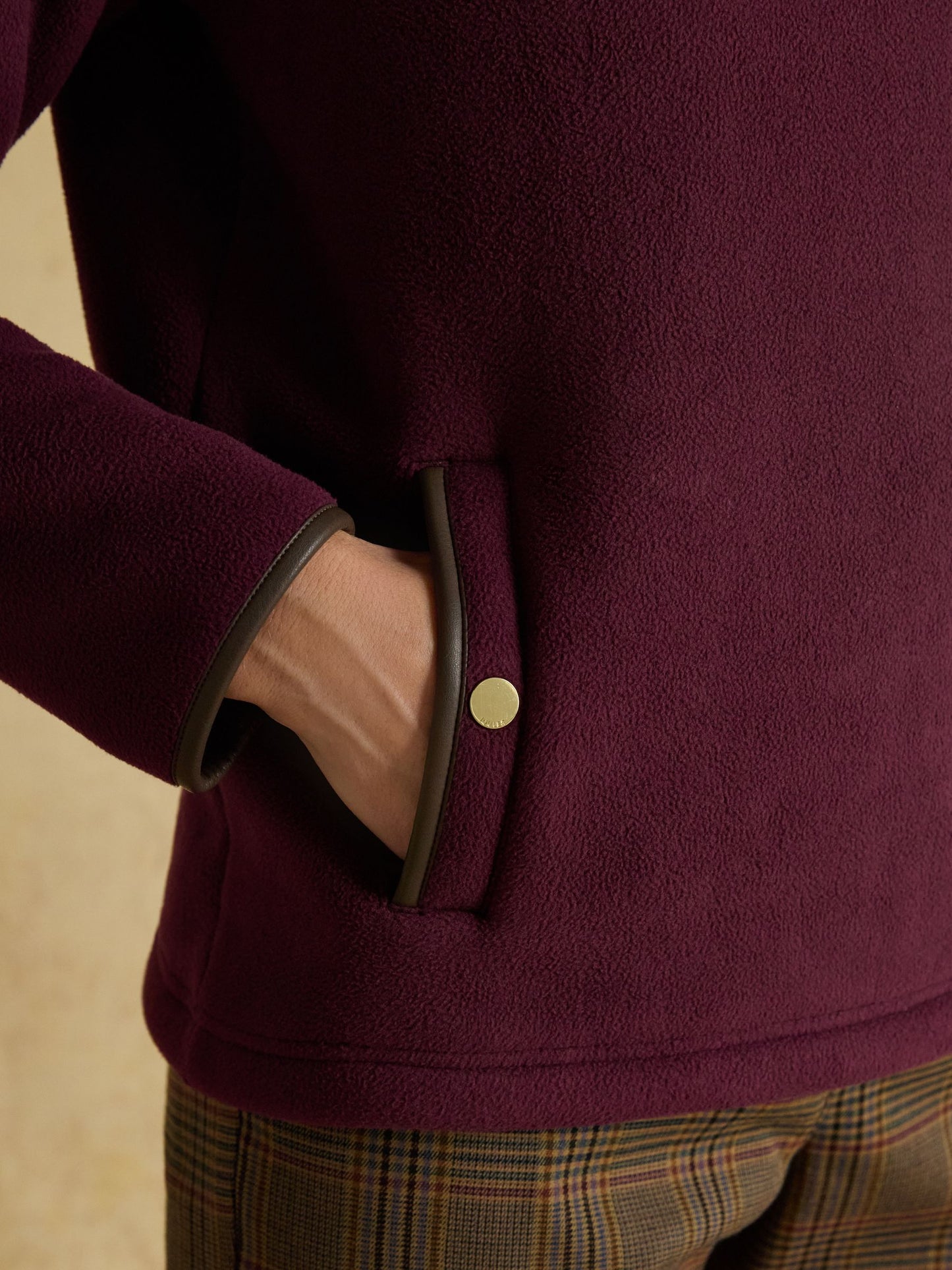 Heritage Burgundy Quarter Zip Fleece