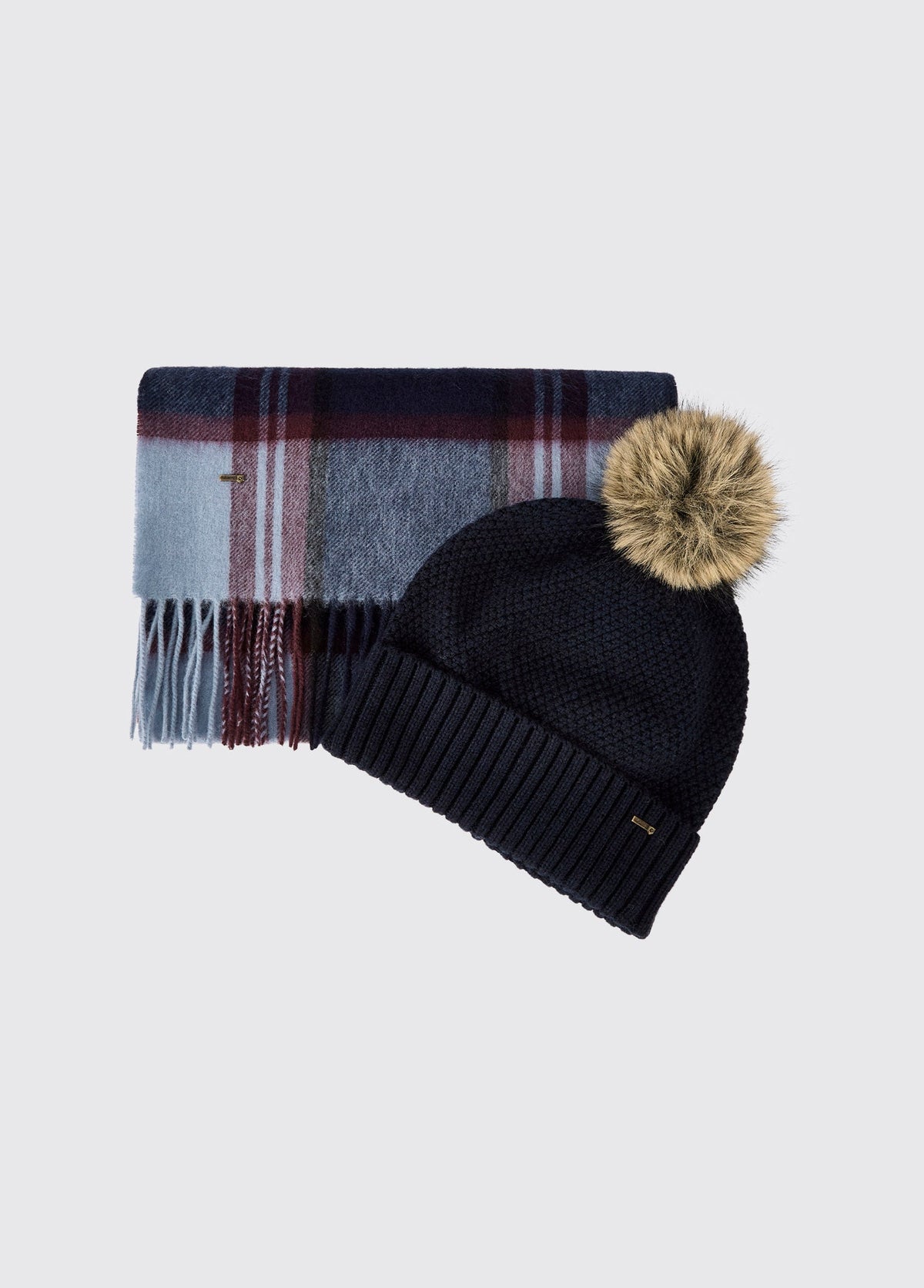 Newbawn Hat And Scarf Gift Set Navy