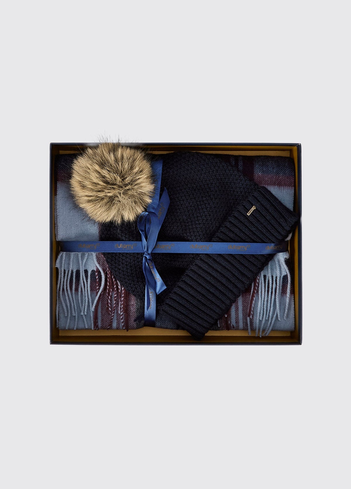Newbawn Hat And Scarf Gift Set Navy