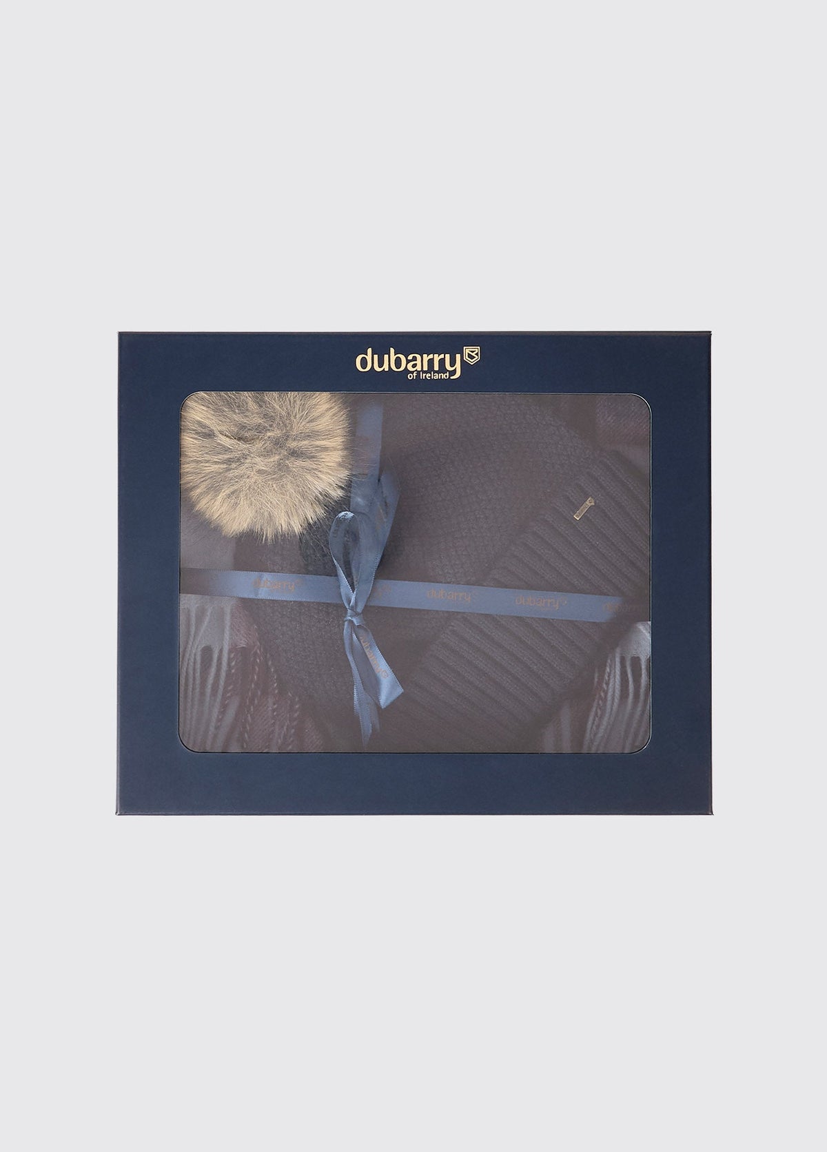 Newbawn Hat And Scarf Gift Set Navy