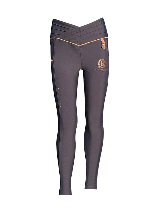 Maya Ultra High Pleated Navy Leggings