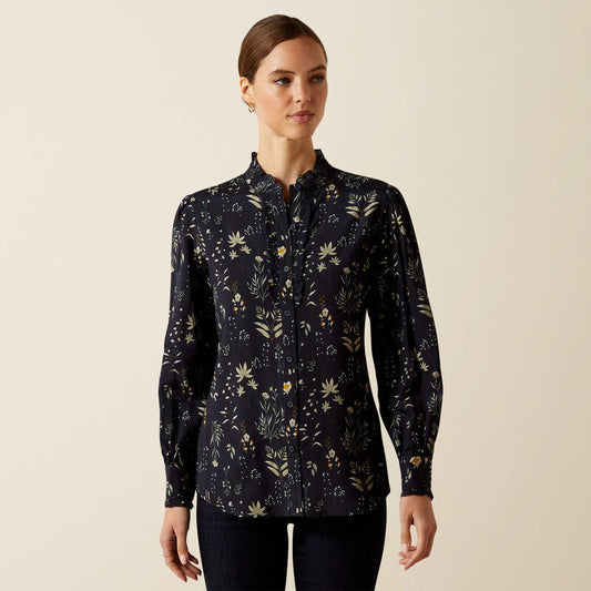 Cricklade Blouse Navy Floral Print