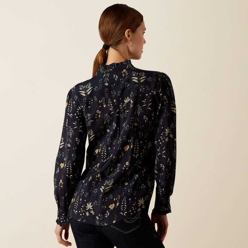 Cricklade Blouse Navy Floral Print