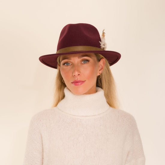 The Suffolk Fedora Plum (Bronze Feather)
