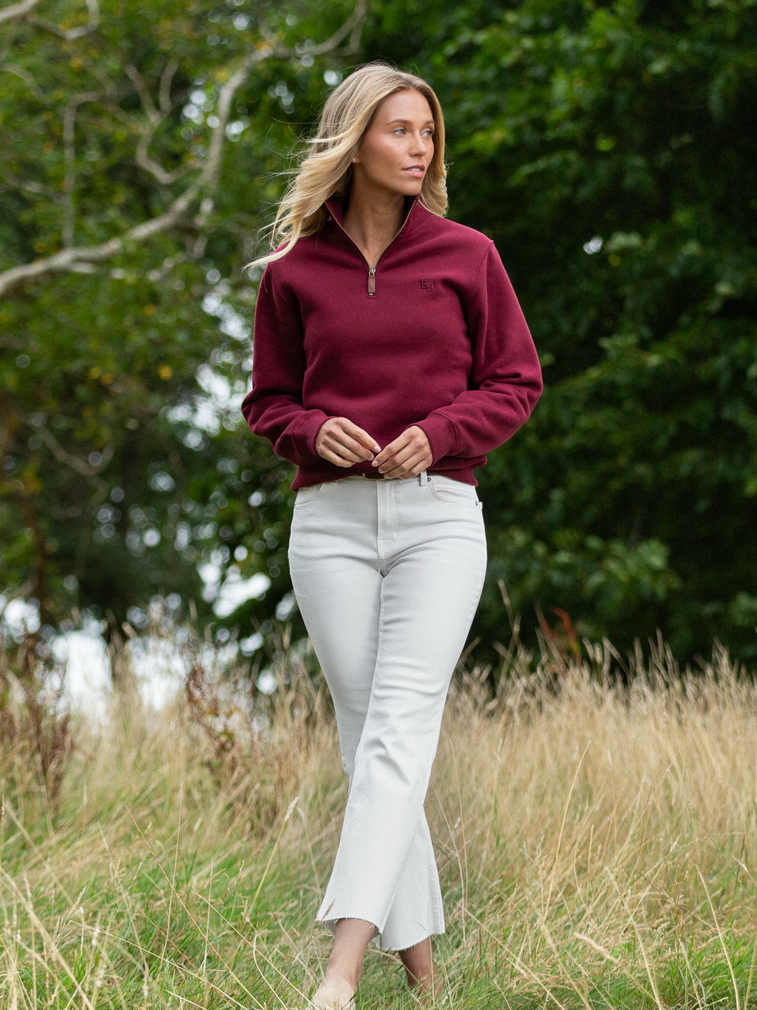 Tuckenhay Unisex Quarter Zip Port