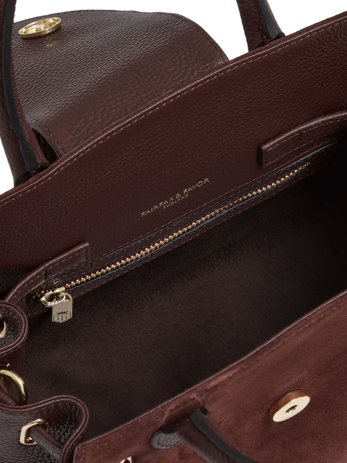 Windsor Port leather & suede Mini handbag