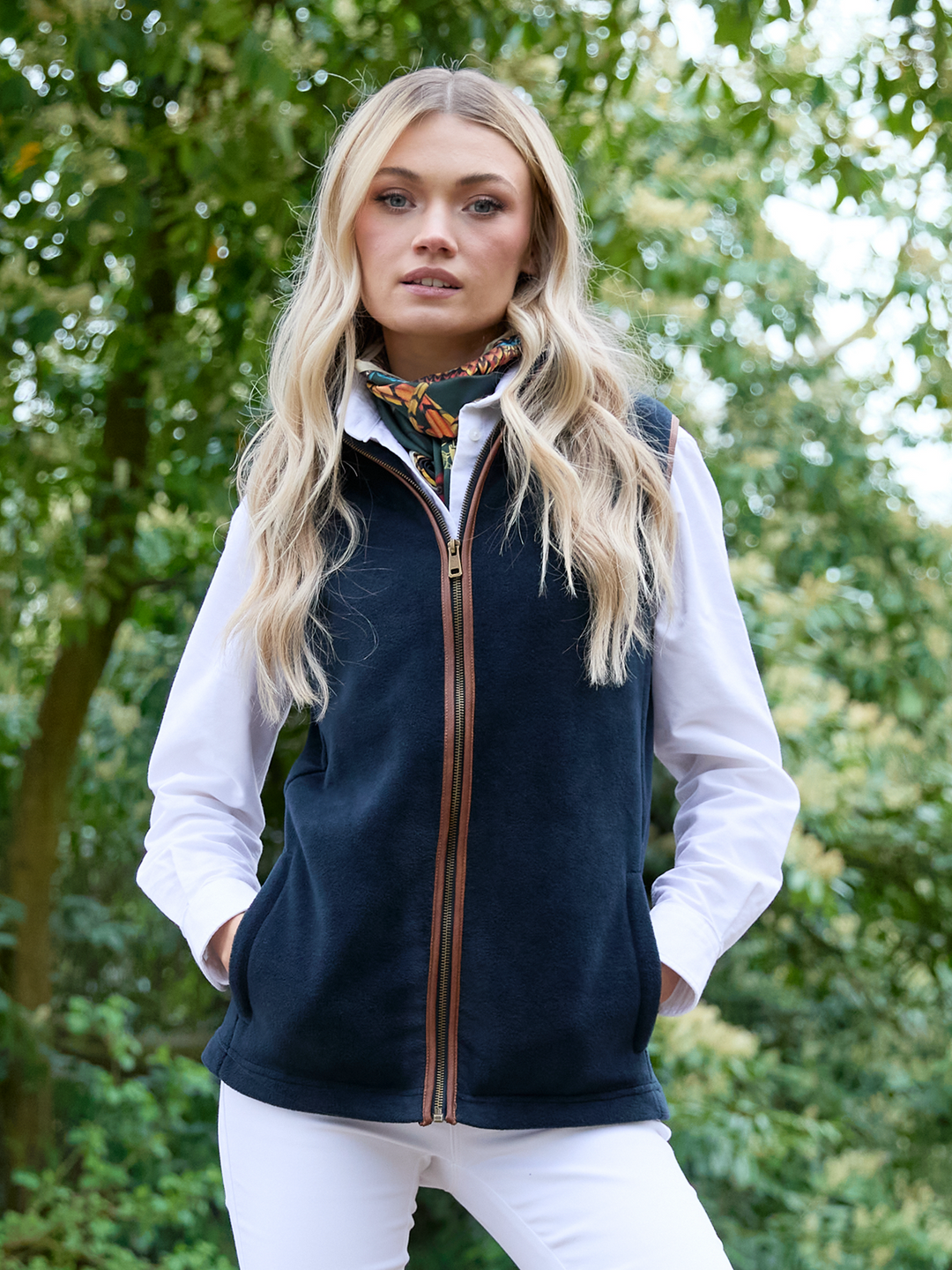 Topsham Women’s Fleece Gilet Navy