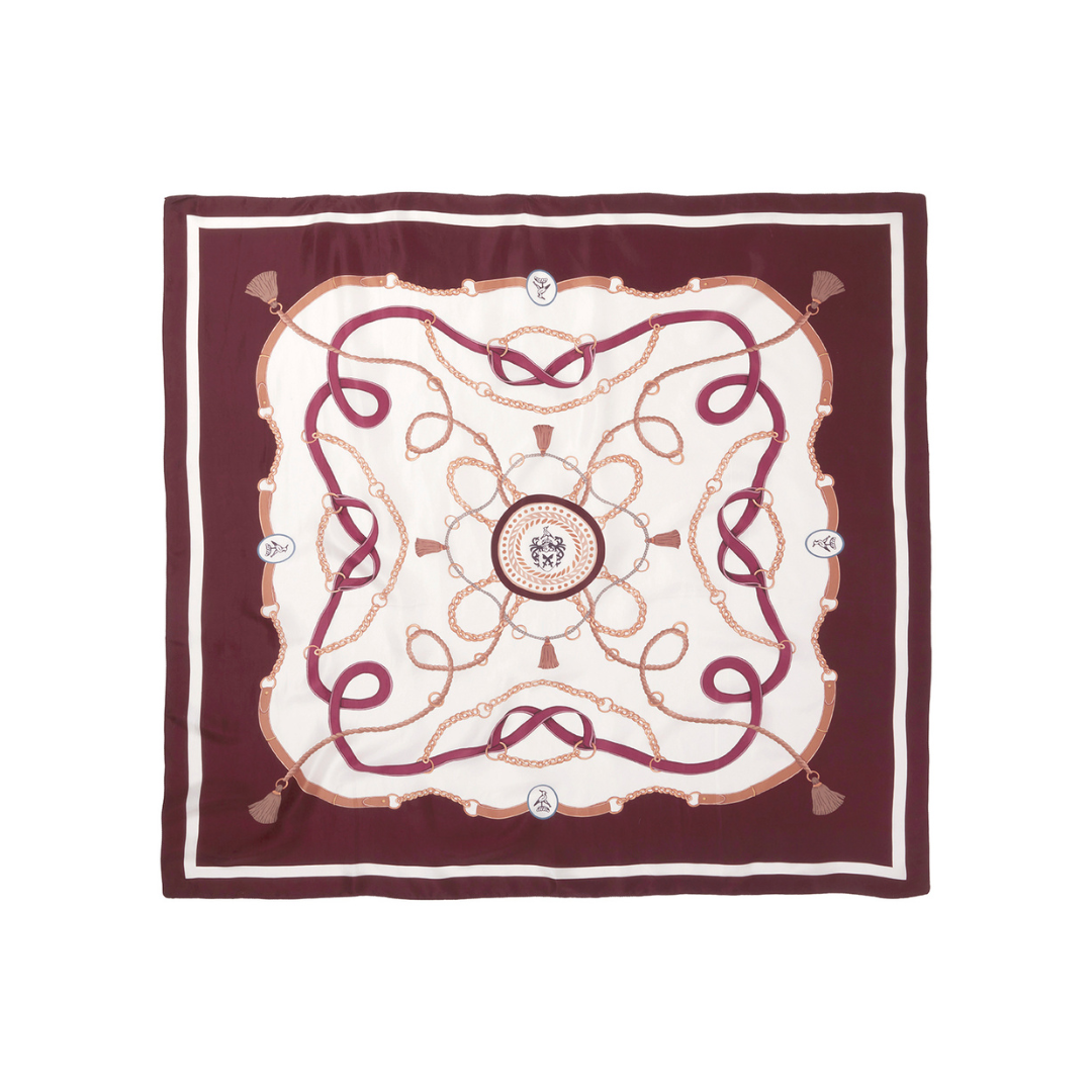 The Melford Silk Scarf Plum