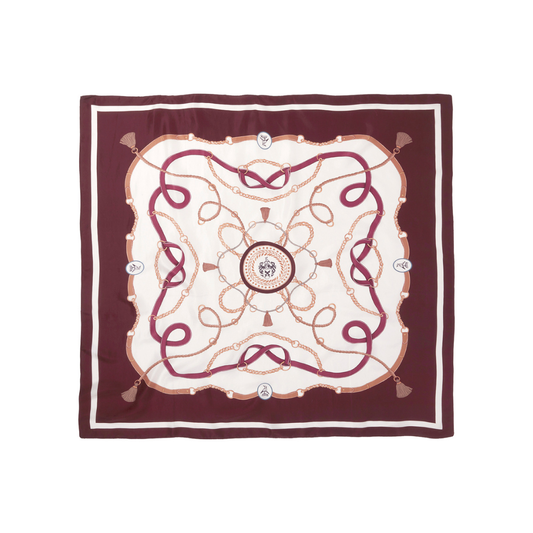 The Melford Silk Scarf Plum